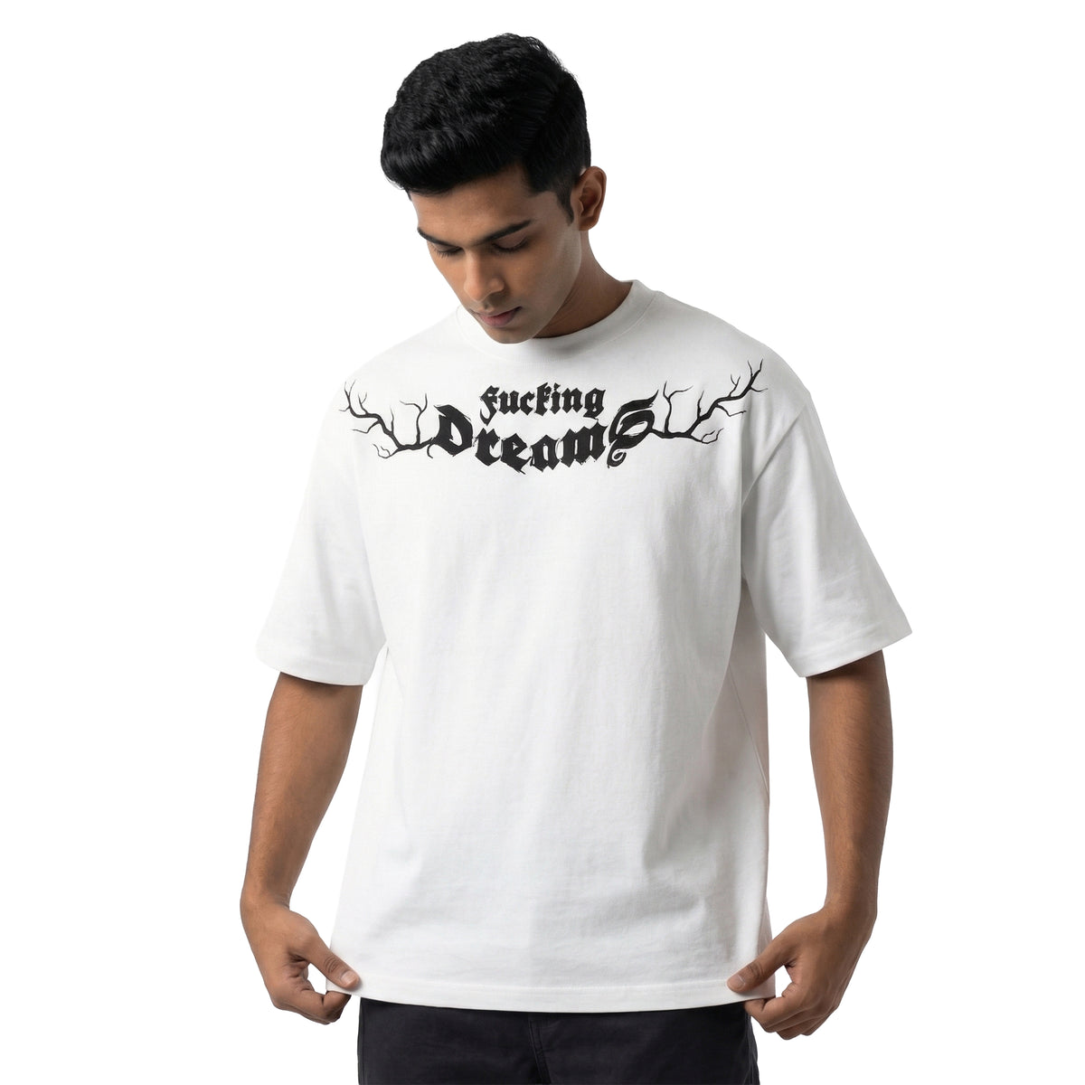 Sucking Dreamsoversized cotton t-shirt for men and women by BOMBAE STORE