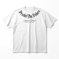 Predict The Futureoversized cotton t-shirt for men and women by BOMBAE STORE