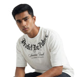 Predict The Futureoversized cotton t-shirt for men and women by BOMBAE STORE