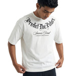 Predict The Futureoversized cotton t-shirt for men and women by BOMBAE STORE