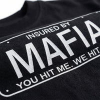 Insured by Mafiaoversized cotton t-shirt for men and women by BOMBAE STORE