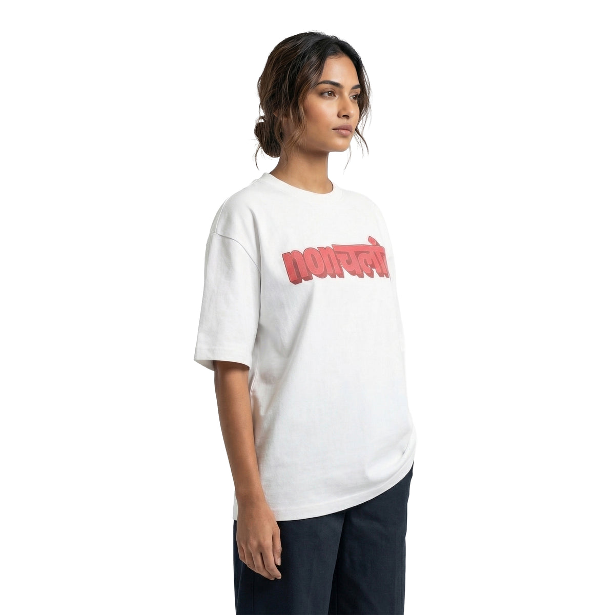 Nonchalantoversized cotton t-shirt for men and women by BOMBAE STORE