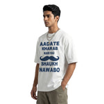 Nawabo Ka Shaukoversized cotton t-shirt for men and women by BOMBAE STORE
