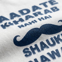 Nawabo Ka Shaukoversized cotton t-shirt for men and women by BOMBAE STORE