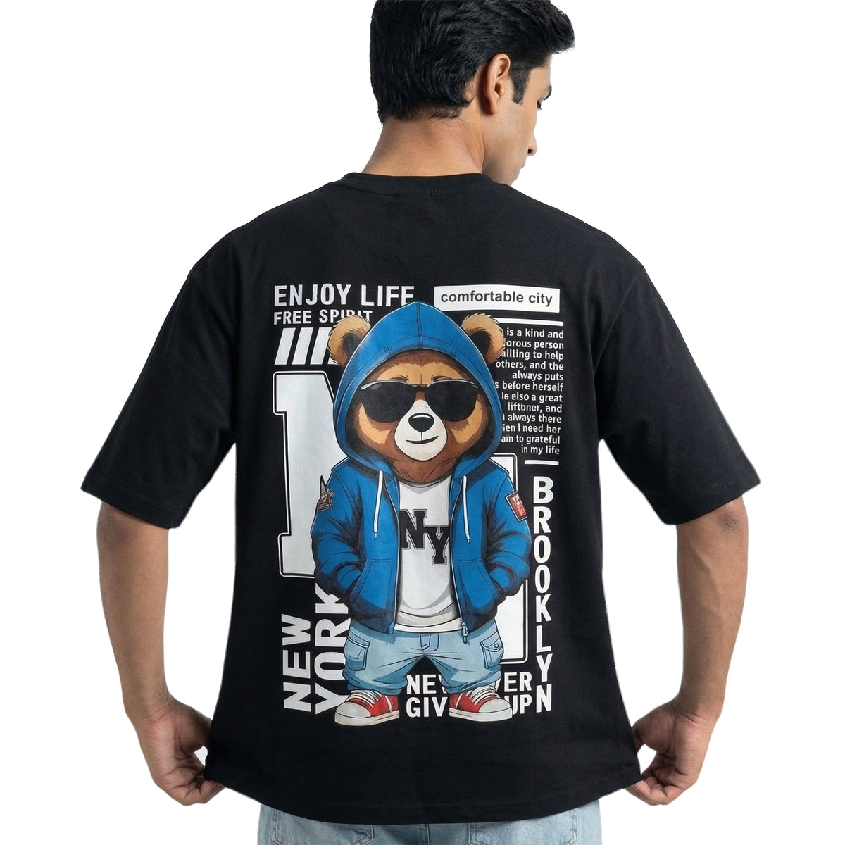 Urban Cuboversized cotton t-shirt for men and women by BOMBAE STORE