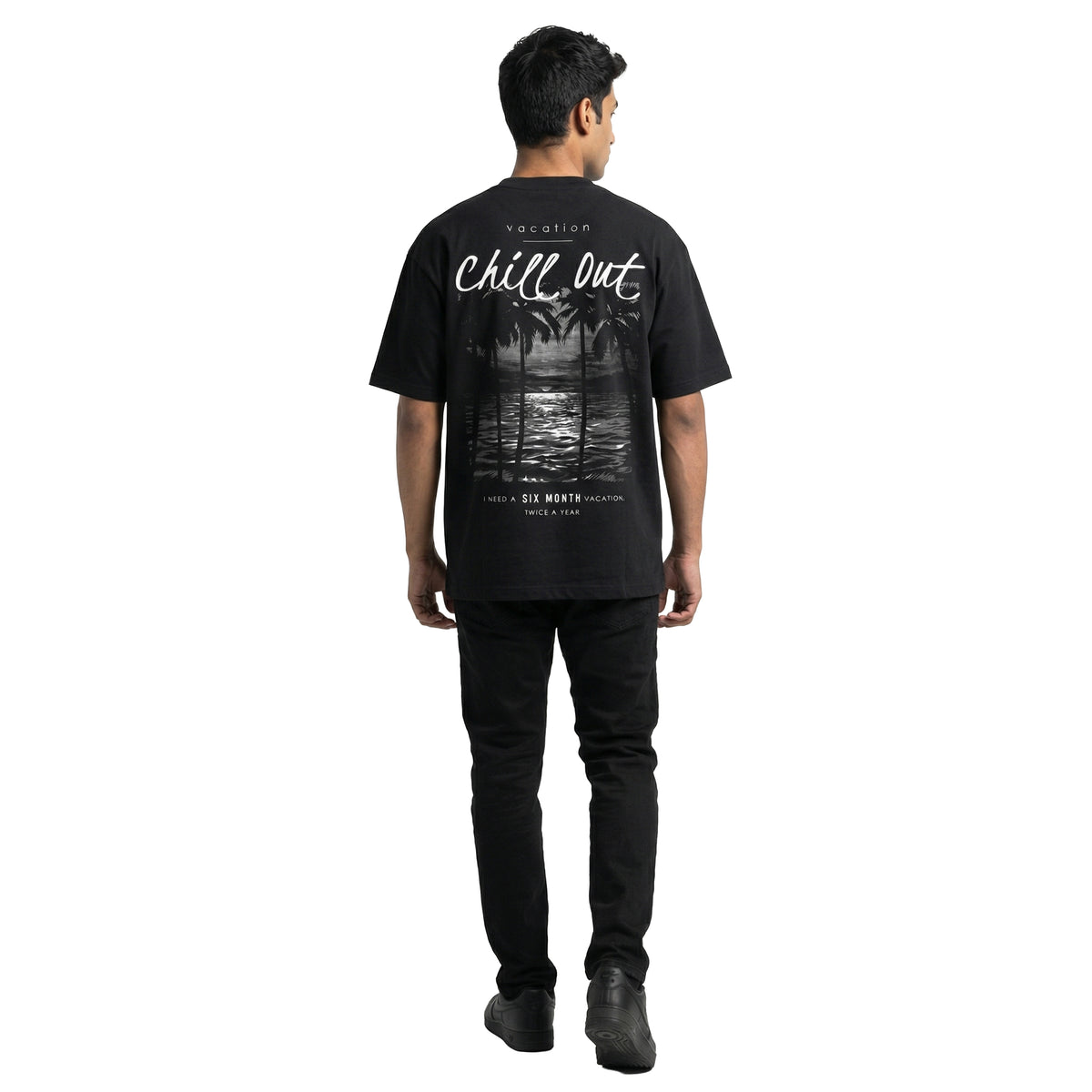 Chill Outoversized cotton t-shirt for men and women by BOMBAE STORE