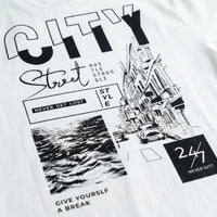 City Hustleoversized cotton t-shirt for men and women by BOMBAE STORE