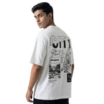 City Hustleoversized cotton t-shirt for men and women by BOMBAE STORE