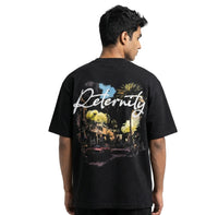Eternityoversized cotton t-shirt for men and women by BOMBAE STORE