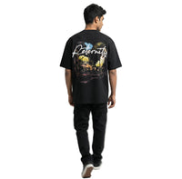 Eternityoversized cotton t-shirt for men and women by BOMBAE STORE