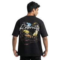Eternityoversized cotton t-shirt for men and women by BOMBAE STORE