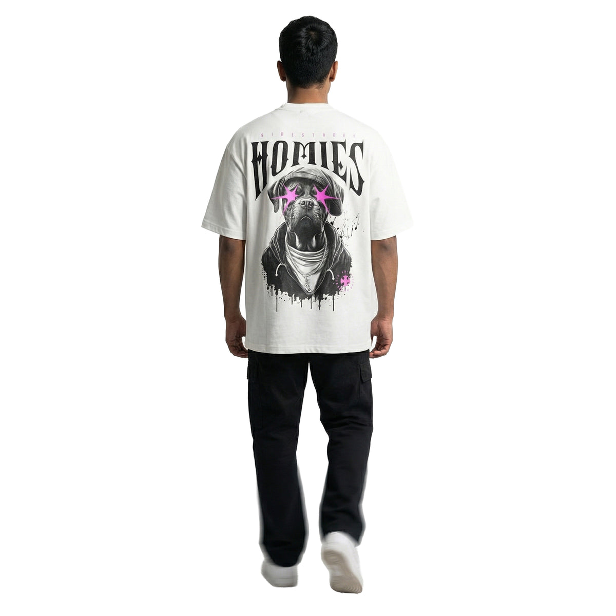 Street Houndoversized cotton t-shirt for men and women by BOMBAE STORE