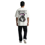 Street Houndoversized cotton t-shirt for men and women by BOMBAE STORE