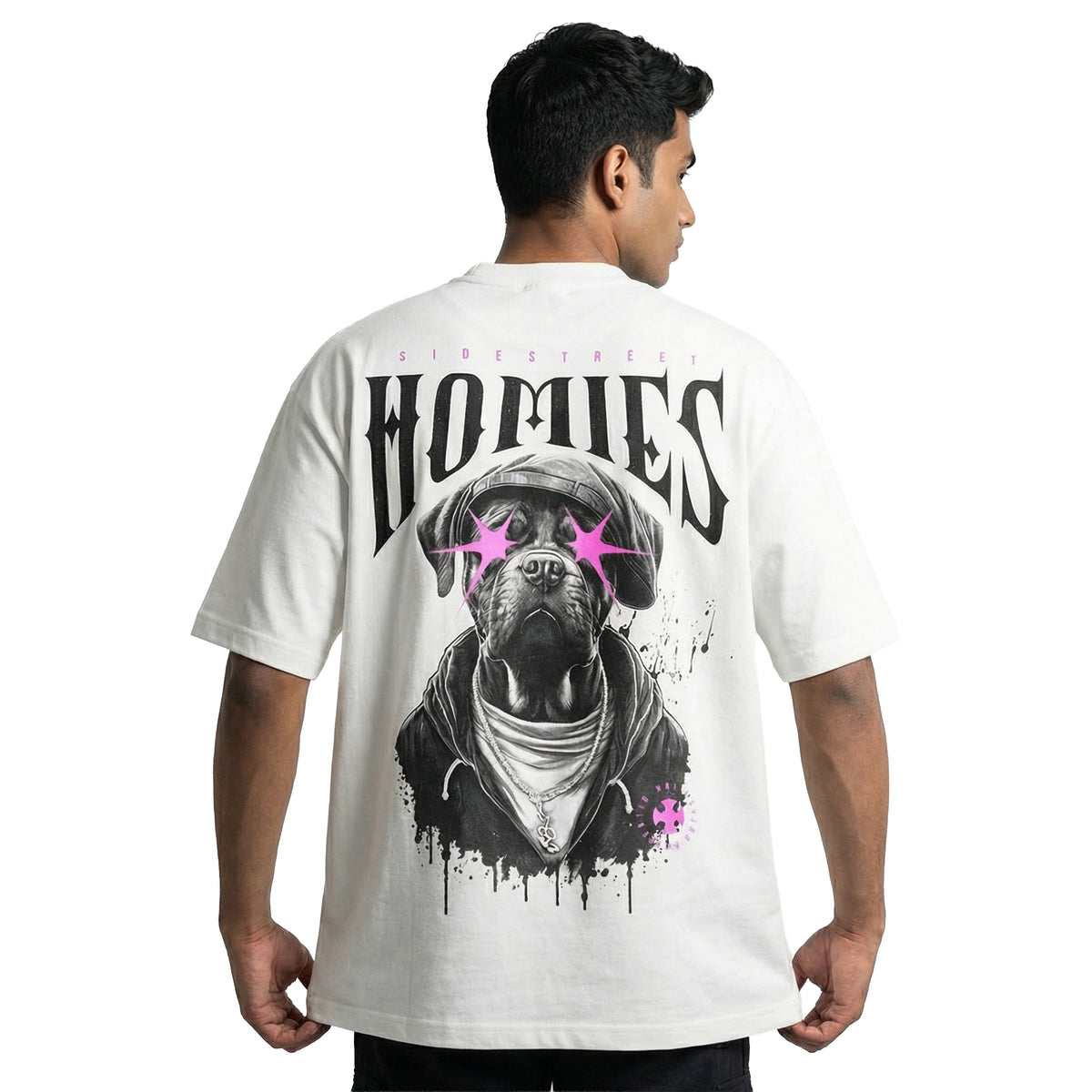 Street Houndoversized cotton t-shirt for men and women by BOMBAE STORE