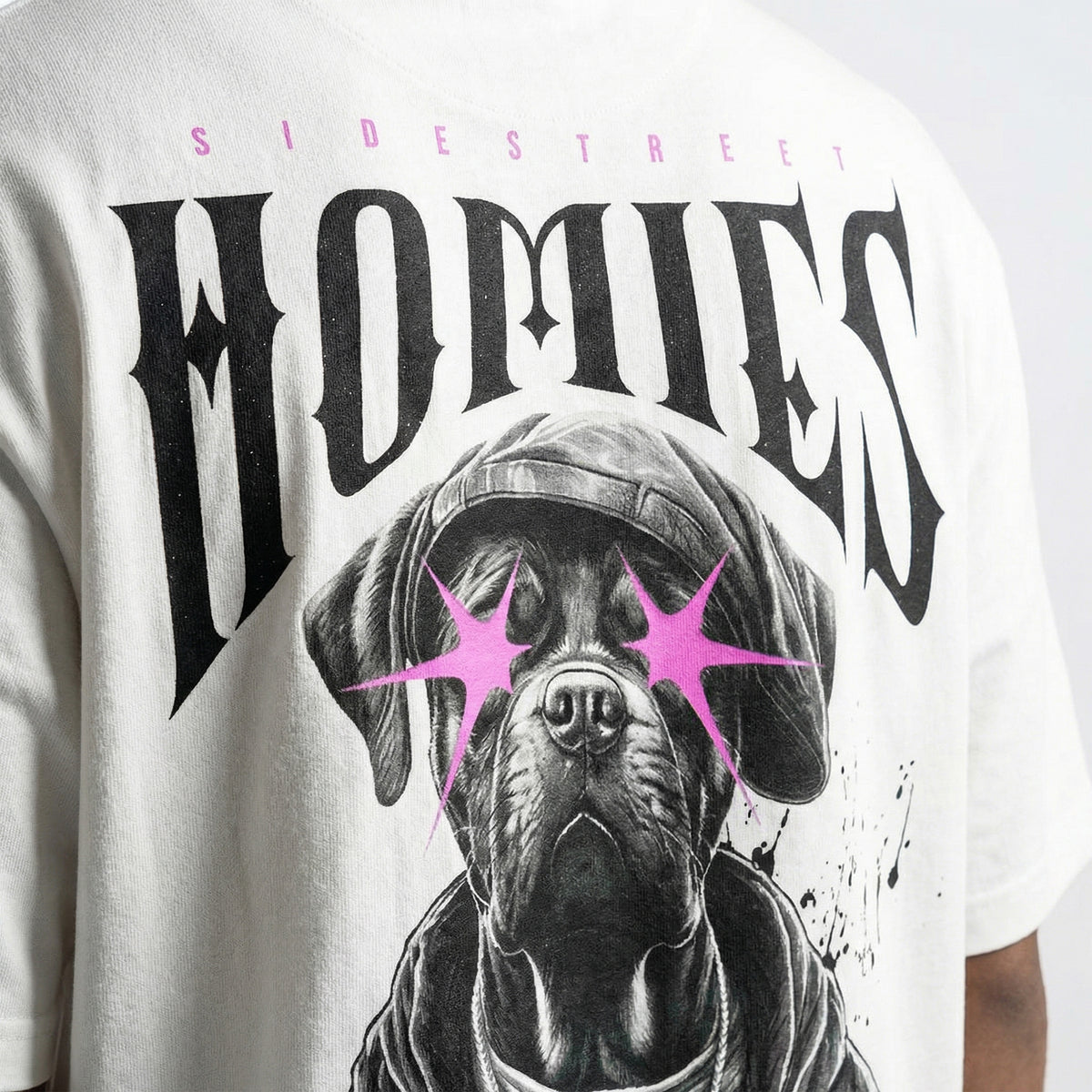 Street Houndoversized cotton t-shirt for men and women by BOMBAE STORE