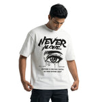 Never Aloneoversized cotton t-shirt for men and women by BOMBAE STORE