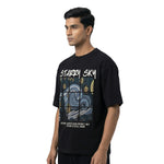 Starry Skyoversized cotton t-shirt for men and women by BOMBAE STORE