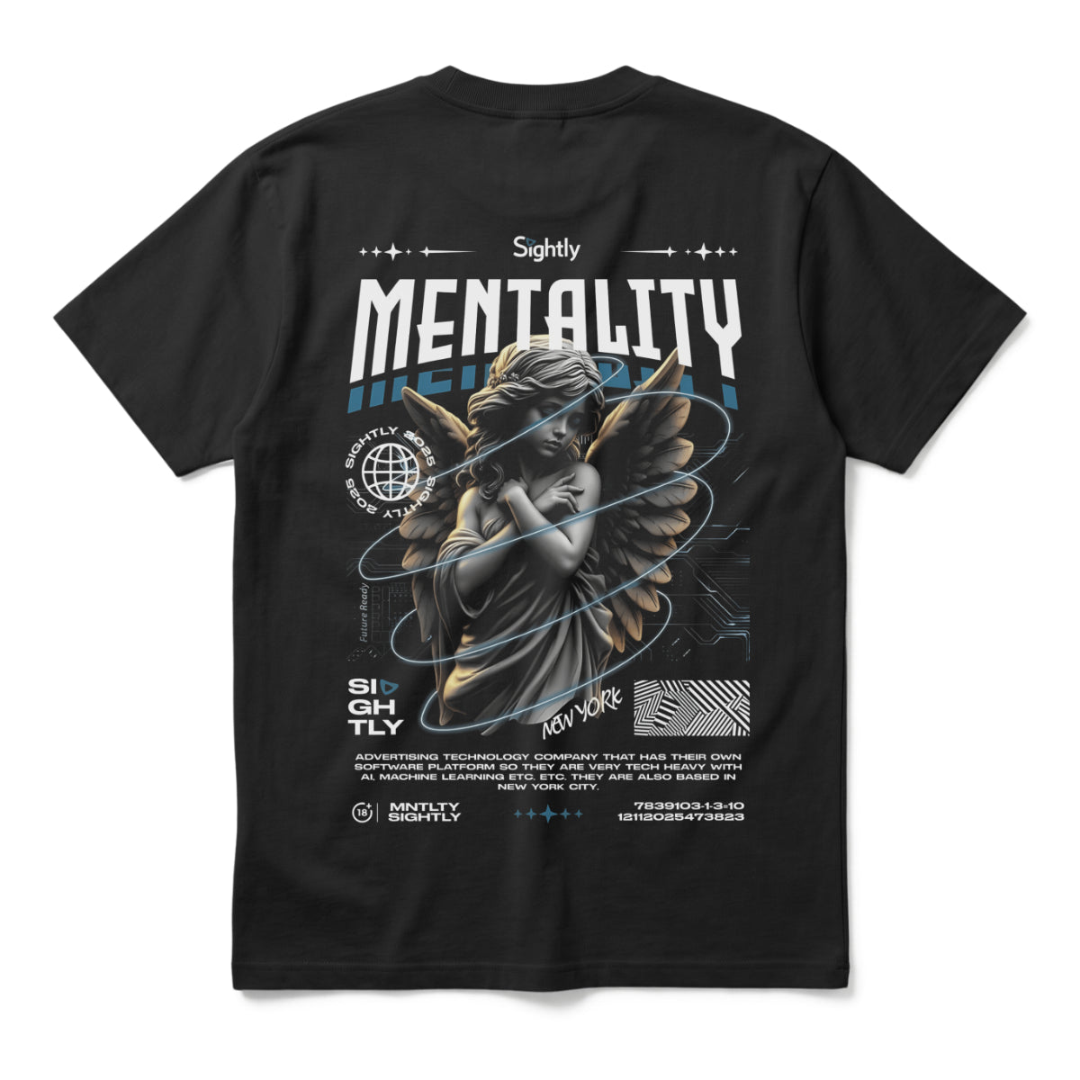Heavenly Mindoversized cotton t-shirt for men and women by BOMBAE STORE