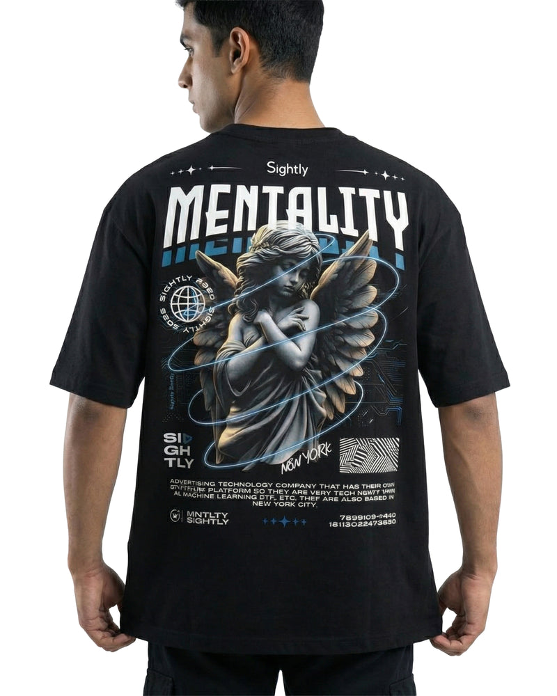Heavenly Mindoversized cotton t-shirt for men and women by BOMBAE STORE