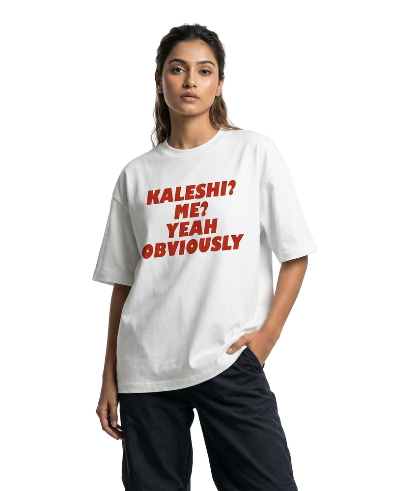 Kaleshioversized cotton t-shirt for men and women by BOMBAE STORE