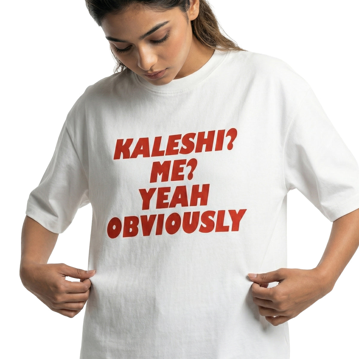 Kaleshioversized cotton t-shirt for men and women by BOMBAE STORE
