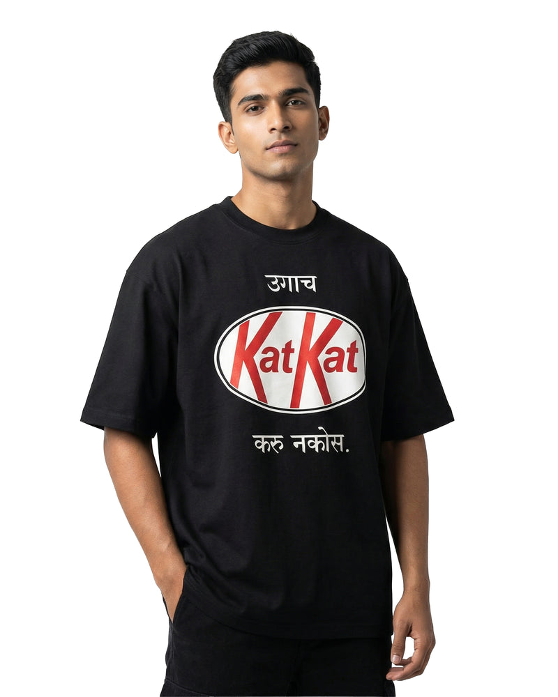 Kat Katoversized cotton t-shirt for men and women by BOMBAE STORE