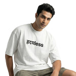 Hridaylessoversized cotton t-shirt for men and women by BOMBAE STORE