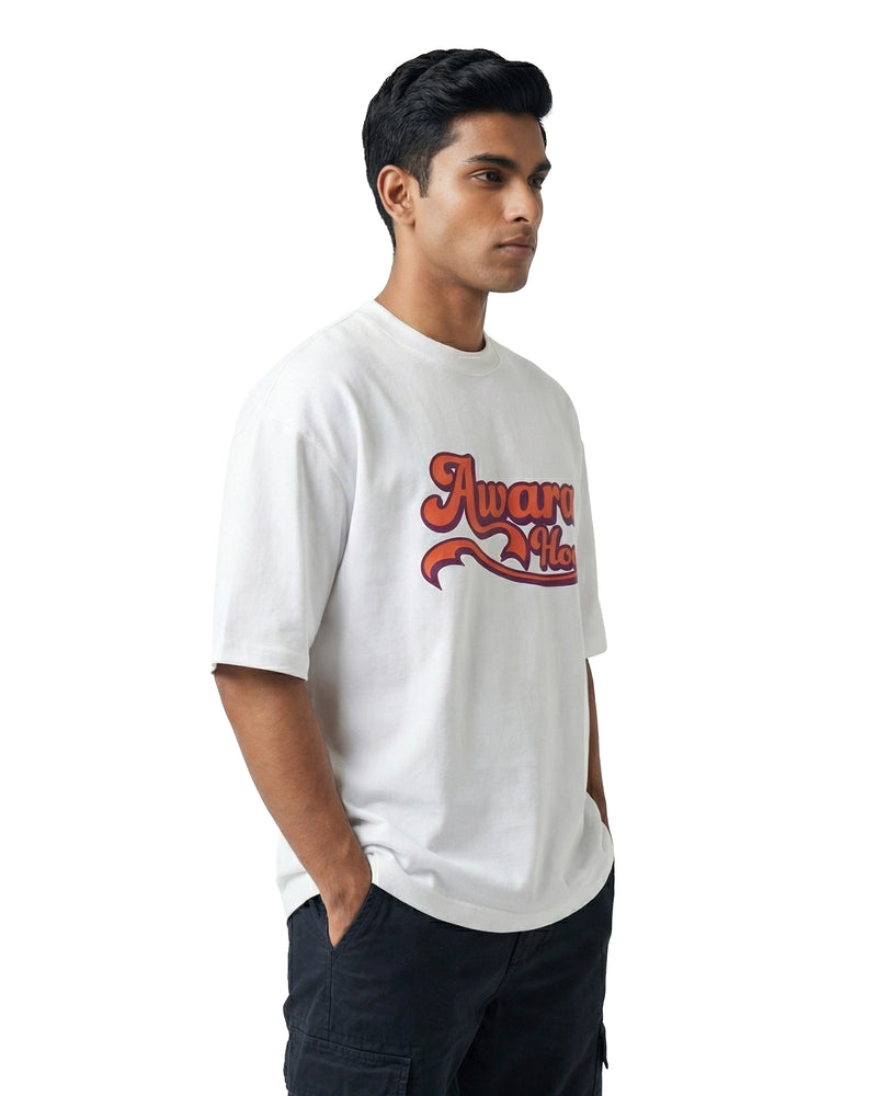 Awara Hoonoversized cotton t-shirt for men and women by BOMBAE STORE