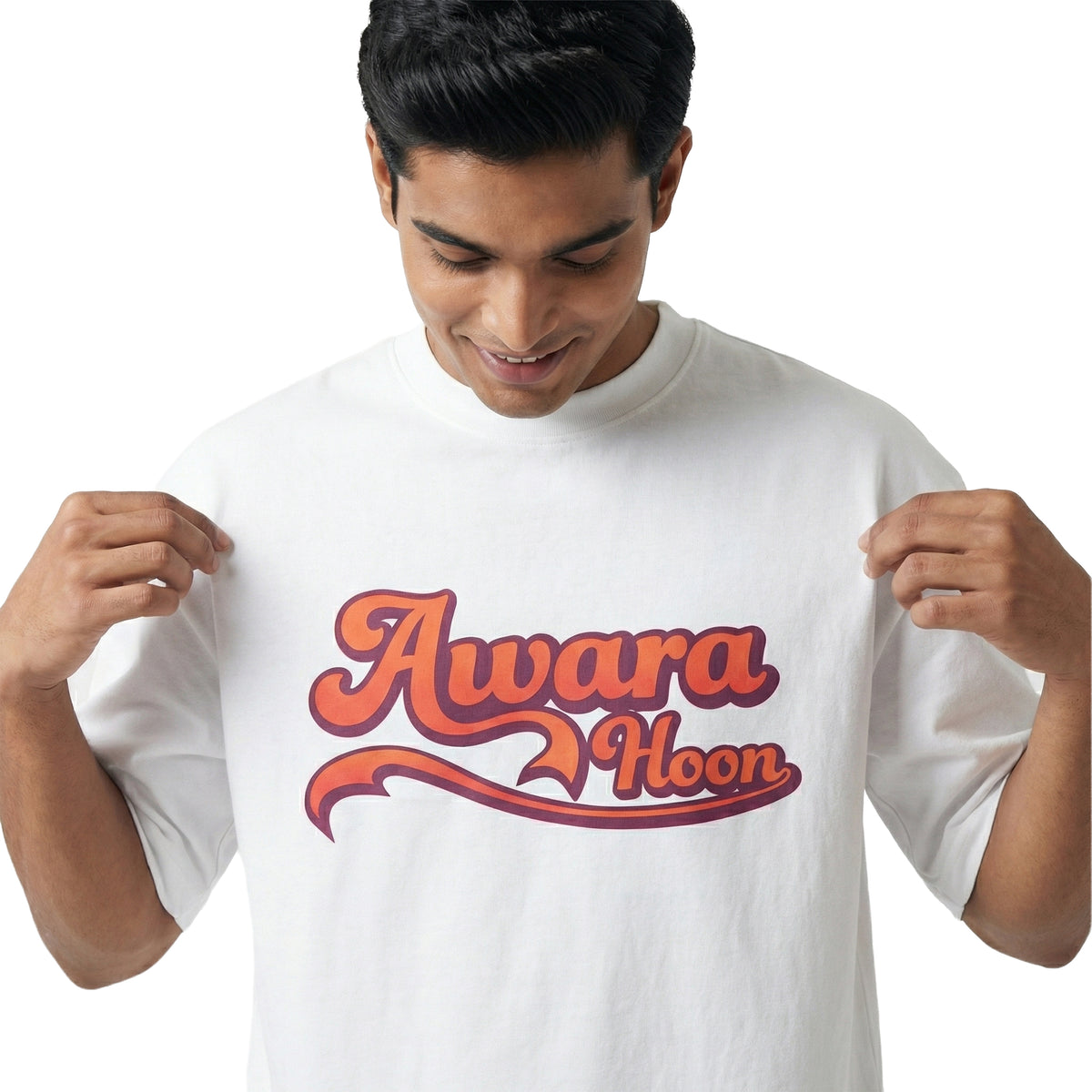 Awara Hoonoversized cotton t-shirt for men and women by BOMBAE STORE