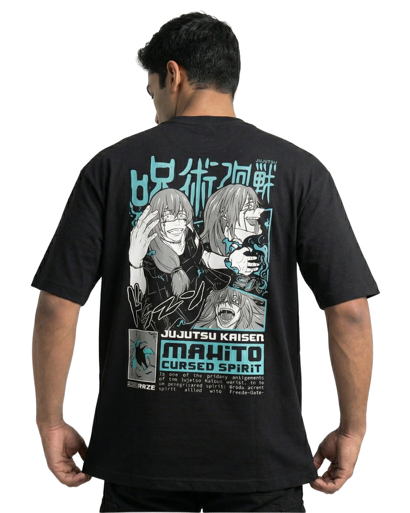 Mahito Cursed Spiritoversized cotton t-shirt for men and women by BOMBAE STORE