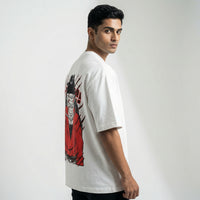 Bandaged Roninoversized cotton t-shirt for men and women by BOMBAE STORE