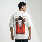 Bandaged Roninoversized cotton t-shirt for men and women by BOMBAE STORE