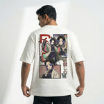 Shinobuoversized cotton t-shirt for men and women by BOMBAE STORE