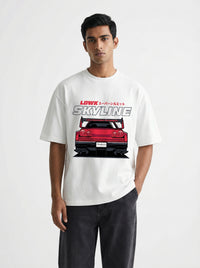 LBWK Skylineoversized cotton t-shirt for men and women by BOMBAE STORE