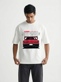 LBWK Skylineoversized cotton t-shirt for men and women by BOMBAE STORE