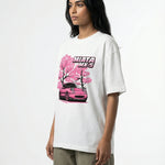 Miata MX-5 Sakuraoversized cotton t-shirt for men and women by BOMBAE STORE
