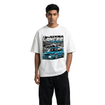 Lancer Evolution Teeoversized cotton t-shirt for men and women by BOMBAE STORE