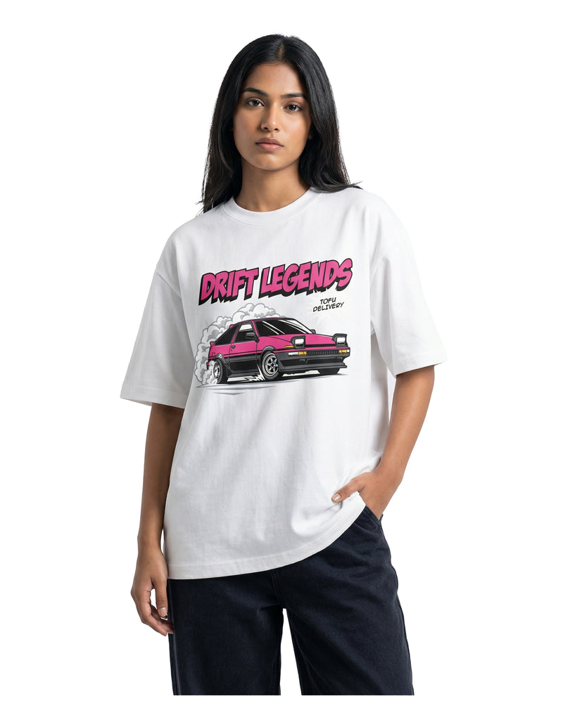 Drift Legendsoversized cotton t-shirt for men and women by BOMBAE STORE
