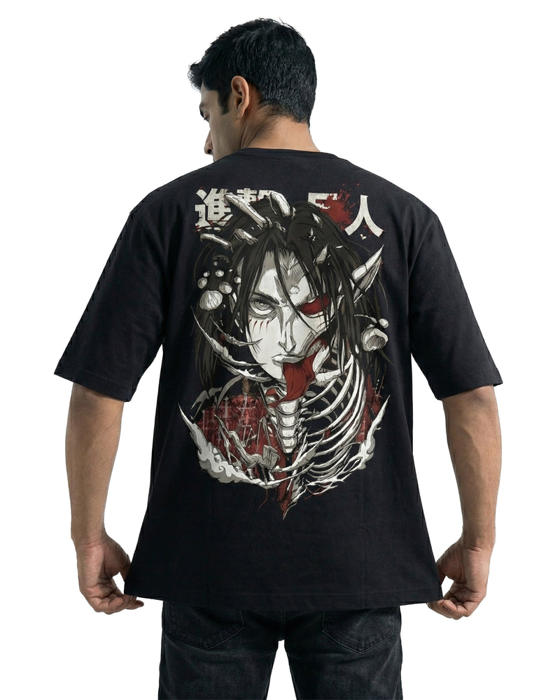 Titan Demonoversized cotton t-shirt for men and women by BOMBAE STORE