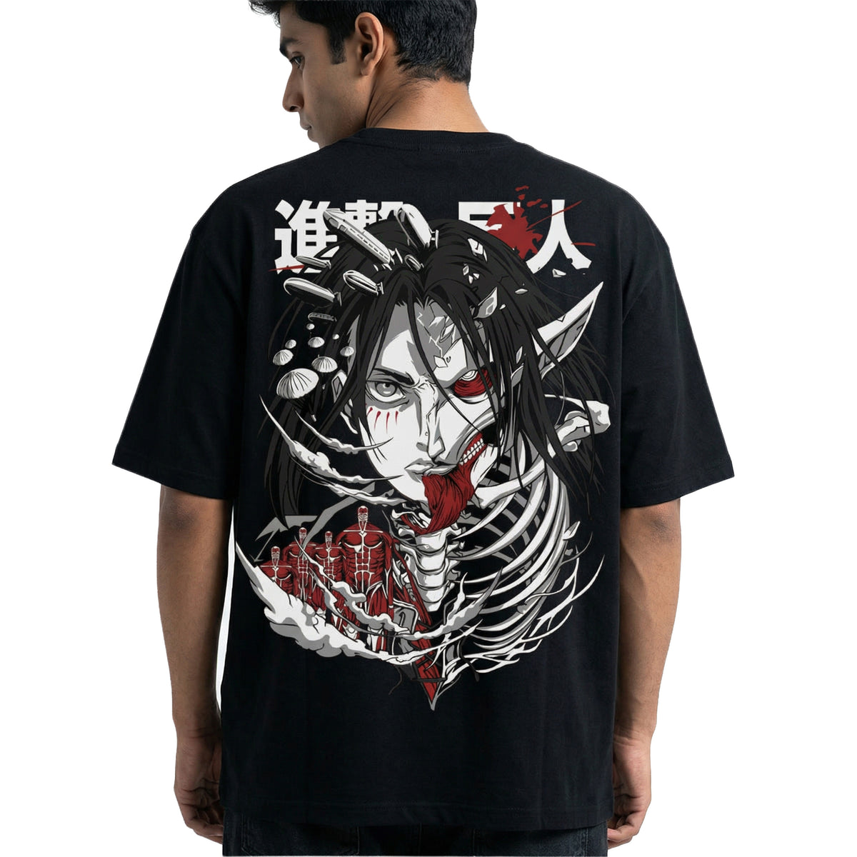 Titan Demonoversized cotton t-shirt for men and women by BOMBAE STORE