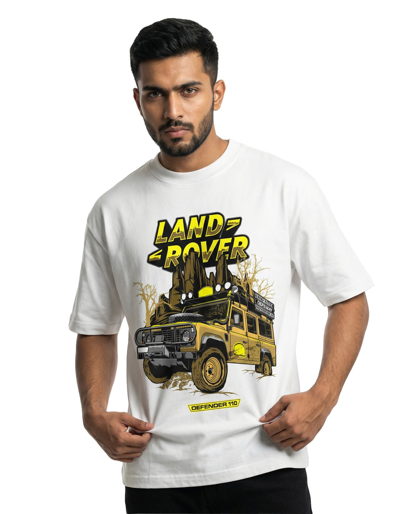 Land Rover Defender 110oversized cotton t-shirt for men and women by BOMBAE STORE