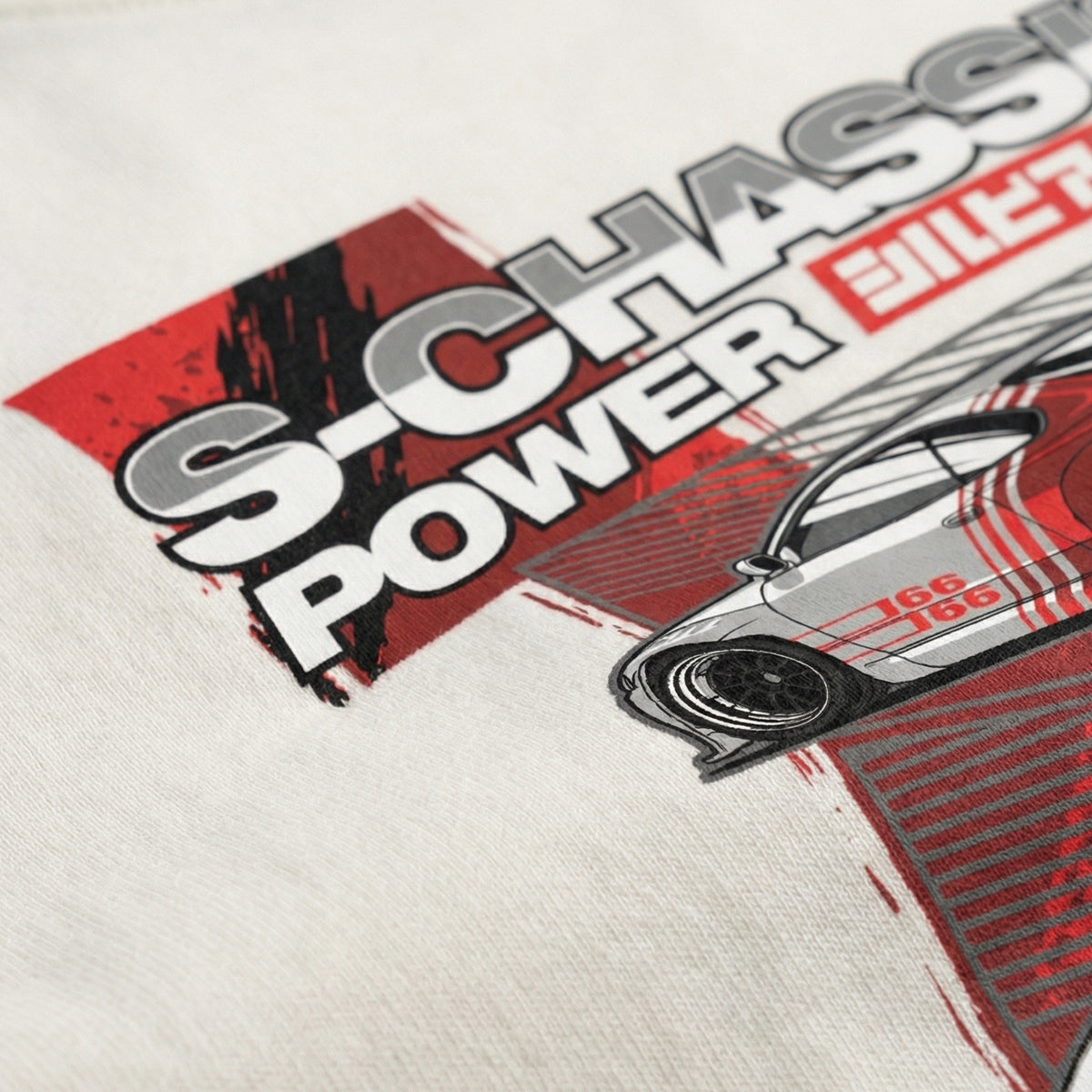 S-Chassis Poweroversized cotton t-shirt for men and women by BOMBAE STORE