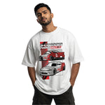 S-Chassis Poweroversized cotton t-shirt for men and women by BOMBAE STORE