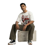 S-Chassis Poweroversized cotton t-shirt for men and women by BOMBAE STORE