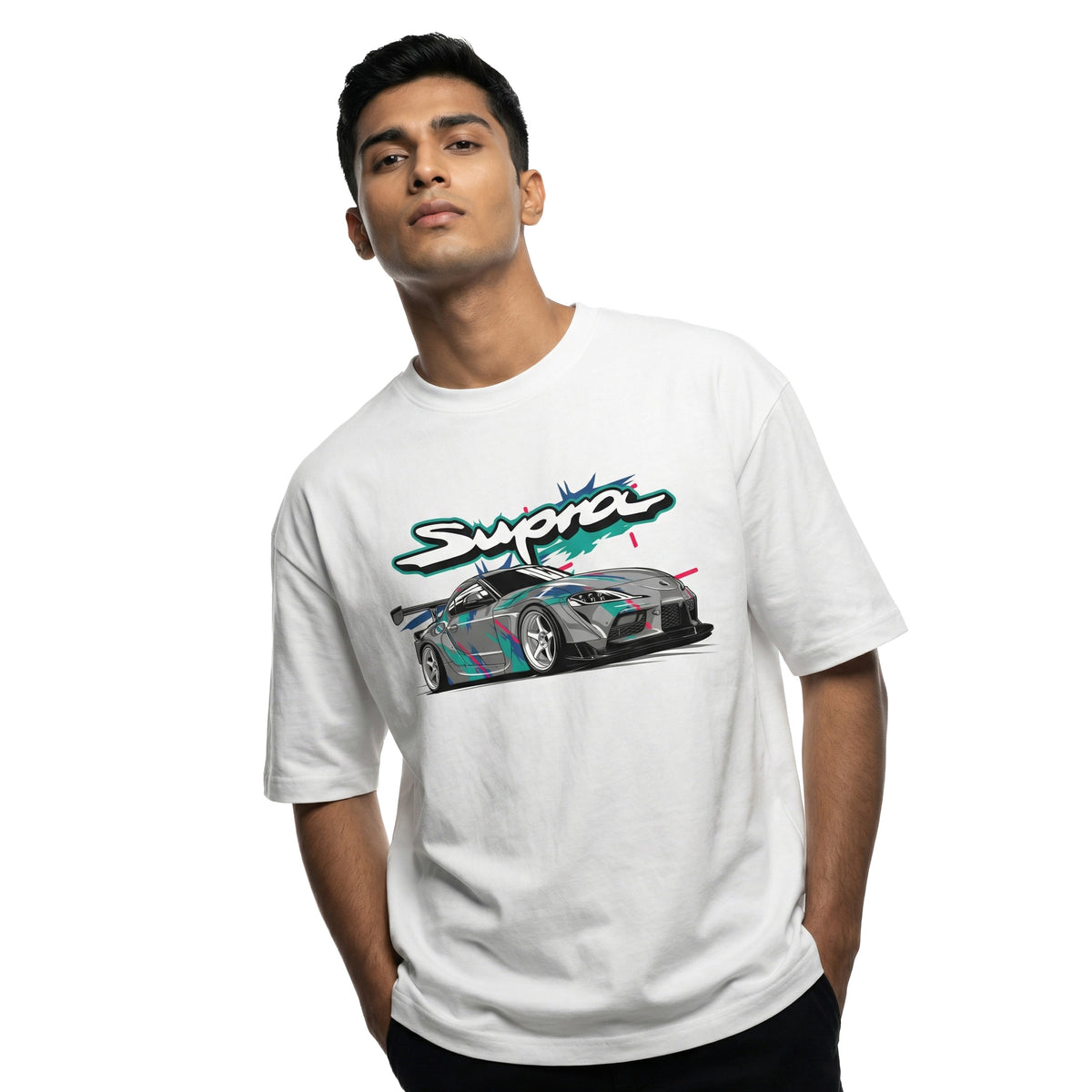 Supraoversized cotton t-shirt for men and women by BOMBAE STORE