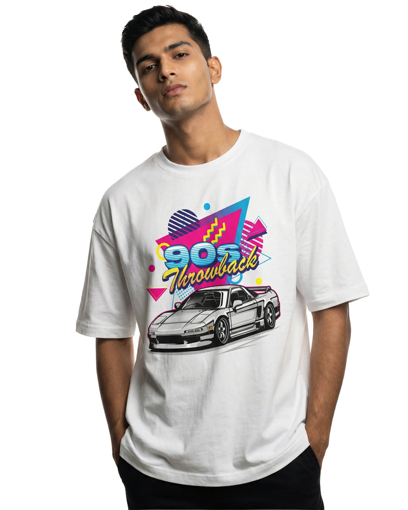 90s Throwback NSXoversized cotton t-shirt for men and women by BOMBAE STORE