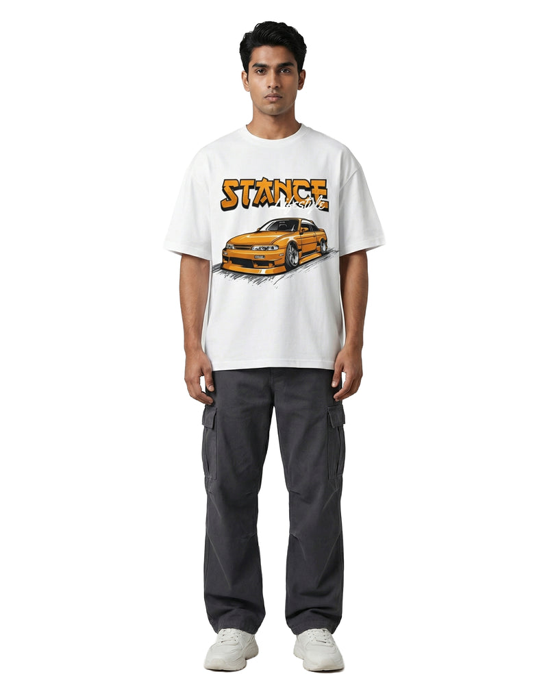 Stance Machineoversized cotton t-shirt for men and women by BOMBAE STORE