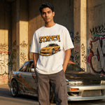 Stance Machineoversized cotton t-shirt for men and women by BOMBAE STORE