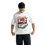 Supra Sakura Sunsetoversized cotton t-shirt for men and women by BOMBAE STORE