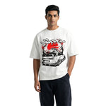 Supra Sakura Sunsetoversized cotton t-shirt for men and women by BOMBAE STORE